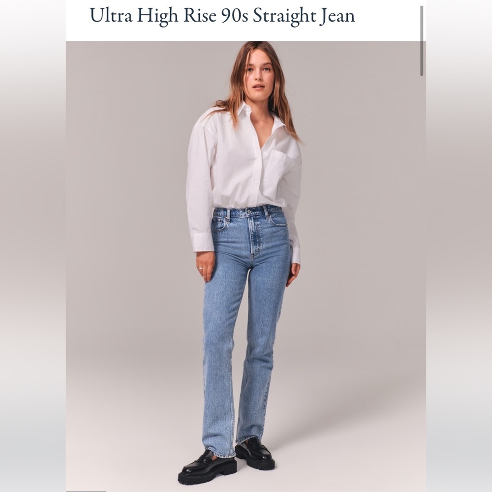 Abercrombie’s Ultra High Rise 90s Straight Jean
